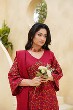 Gulaal 3PC Maroon