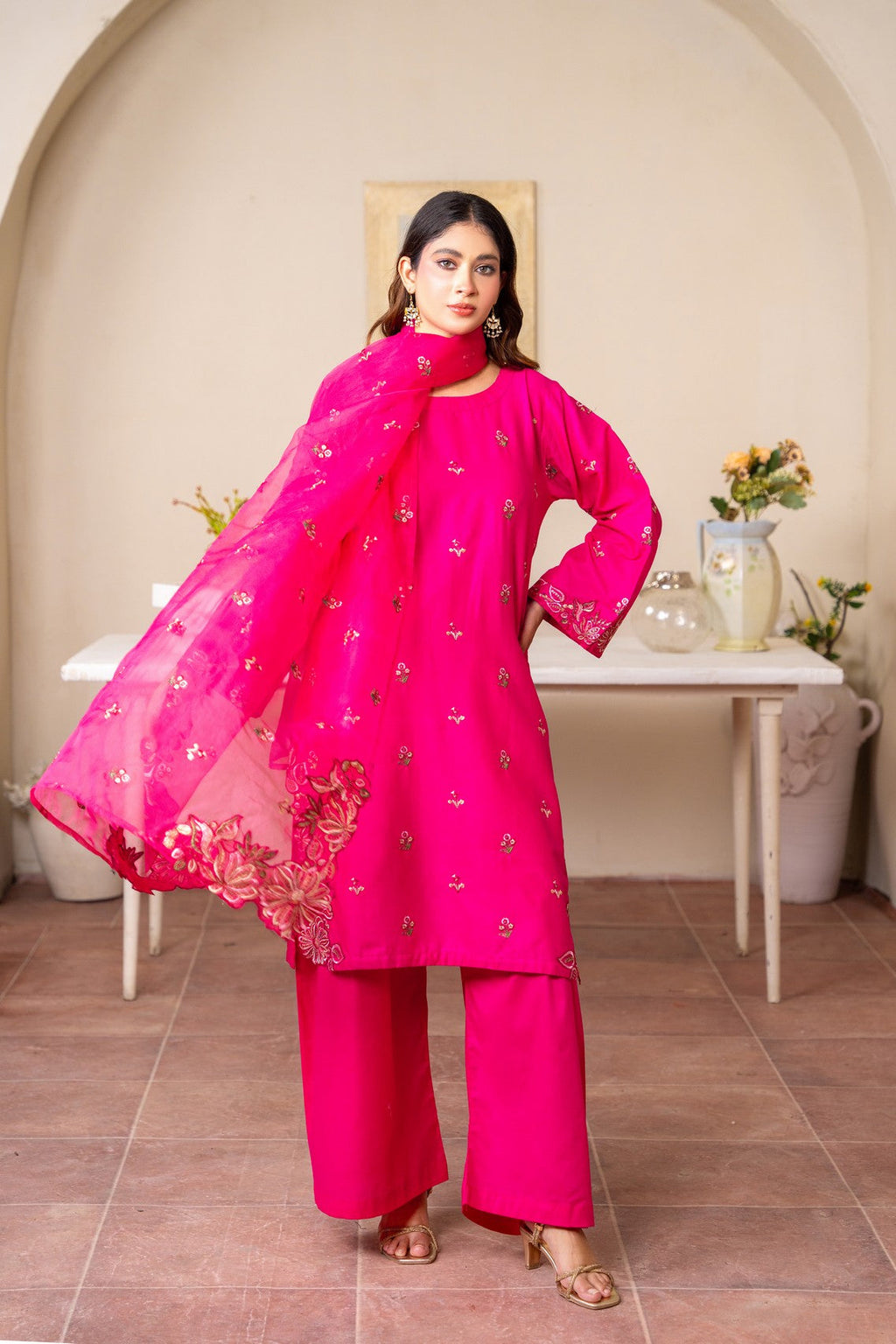 Pink Rose 3pc