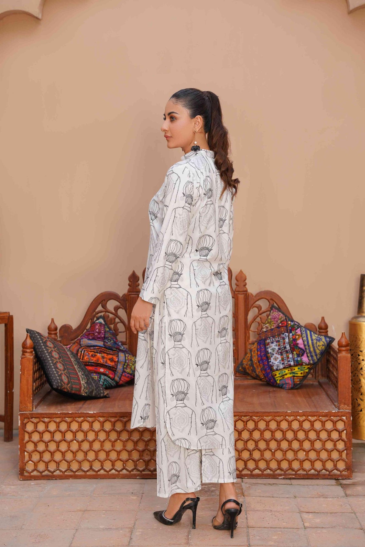 Melodic 2Pcs Stitched Suit