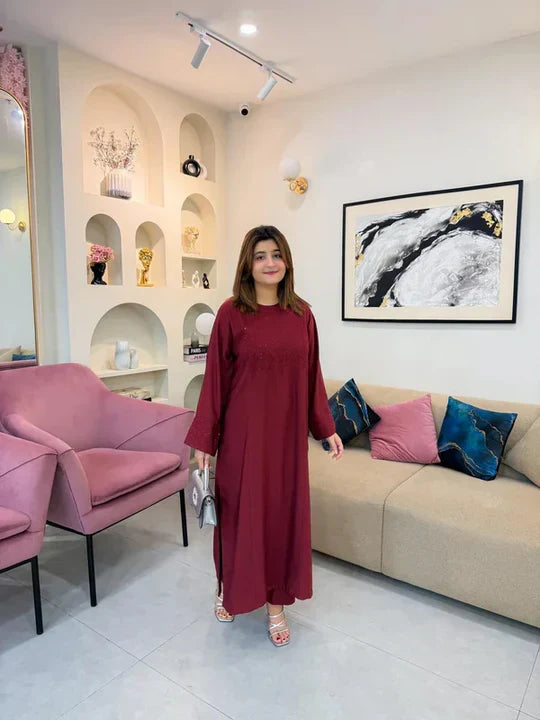 Afrozeh Maroon 2pc